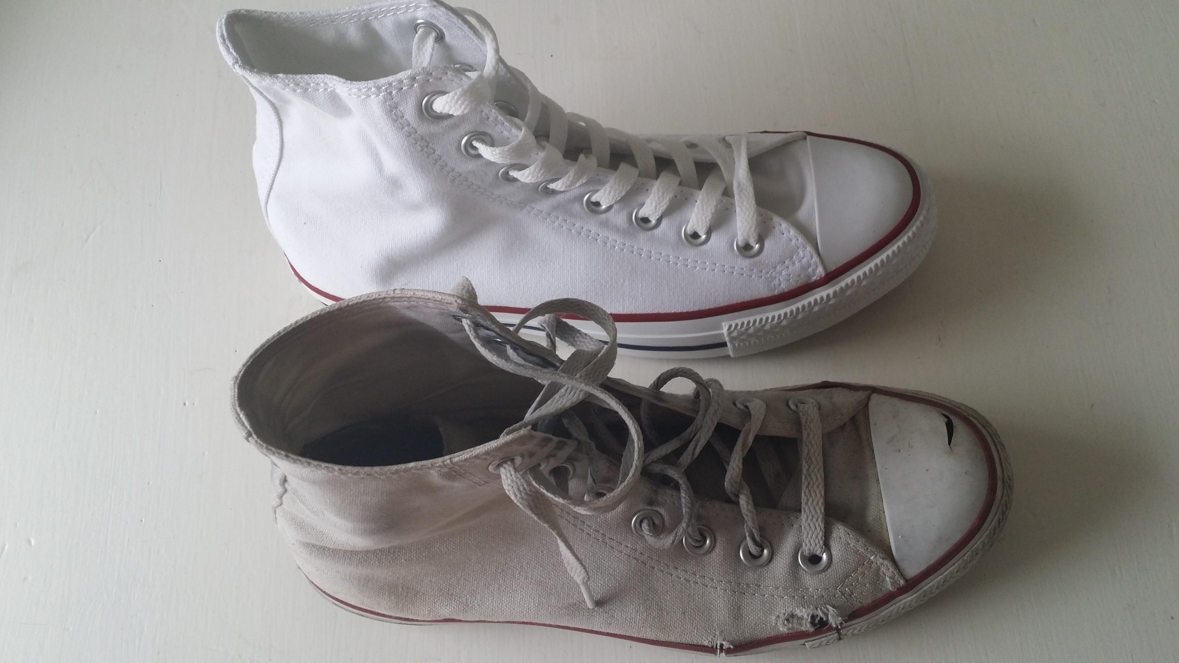 old white converse